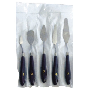 Palette knife set of 5 stailess steel