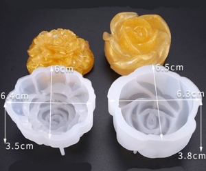 MAD Resin Rose Mold 2pcs