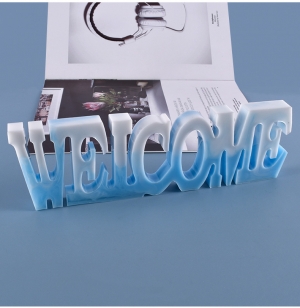 rubber welcome sign