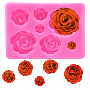 3D Silicon Rose Mold #127