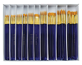 R&L Golden Taklon Brushes
