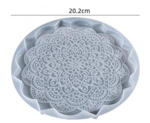 Mandala Large Coaster Mold #144