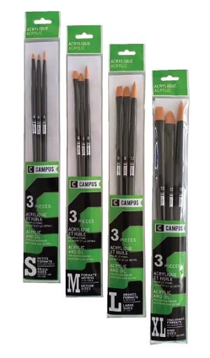 Campus Acrylic Brush Sets