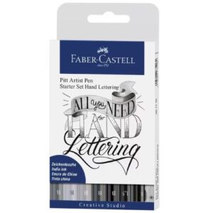 Faber-Castell Pitt Artist Pen Starter Set Hand Lettering